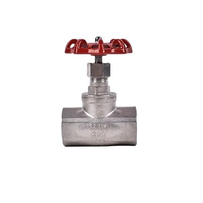 Control de NPT de acero inoxidable DN15-80 Plata Actuador de fundición manual de tipo B Globo/válvula de parada