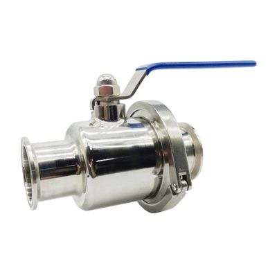 SS304L/SS316 válvula de bola sin retención de acero inoxidable sanitario con abrazadera para beneficio