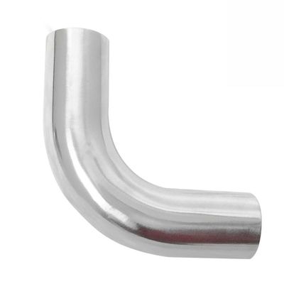 Acero inoxidable 304 316L Largo radio soldado 90 grados Codo de tubo de ajuste para sanitarios