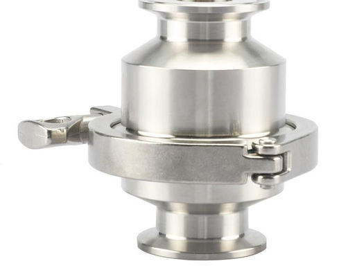 Ra0.8 Superficie de acero inoxidable higiénico personalizado 304 316L Tri Clamp válvula de verificación de no retorno para medios de agua