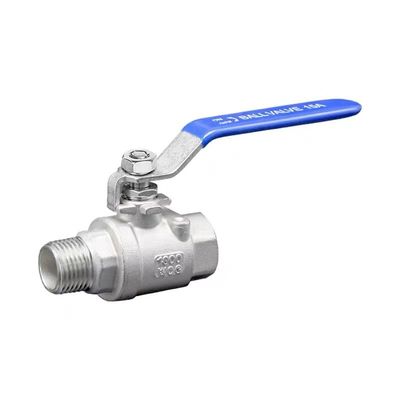 Acero inoxidable 304 316 2PC válvula de bolas NPT/BSP hilo 1/4''-4.0'' conexión cubierta de mango de vinilo