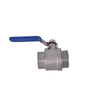 Operación manual de acero inoxidable 201/304 2PC de servicio ligero de dos piezas Tipo de válvula de bola para general