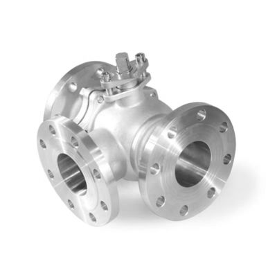 Diseño de válvula de bola de brida de acero inoxidable Ss 304 316