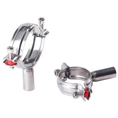 WZ Sanitario SS 304 316 Clampada de un solo alfiler Tri Clampada Accesorios de tubería colgador de tubería 1/8 "--4