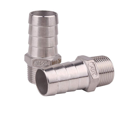 Acero inoxidable 1" manguera Barba x 3/4" NPT Hombre para el hogar de la cerveza de tubería de ajuste de hilo femenino