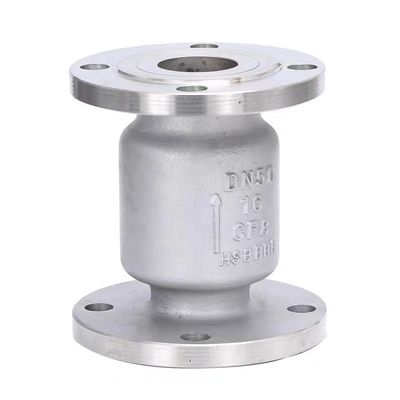Válvula de control de oscilación sin retorno de acero inoxidable ANSI DN 250 mm Pn 16atm L 115 mm estándar