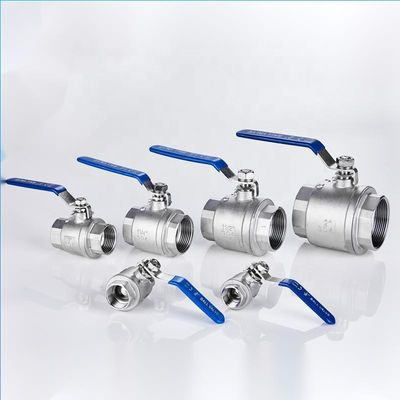 Mujer con rosca SS304 DN25 Tubo de acero inoxidable estándar con válvula de control manual
