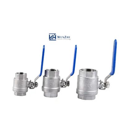Válvula de bola de acero inoxidable de rosca femenina para agua 3A DIN NPT BSPT BSPP 1/2 Plata