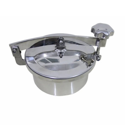 Calidad alimentaria SS304/316L Sanitaria cubierta circular de vía elíptica de acero inoxidable para procesamiento de bebidas