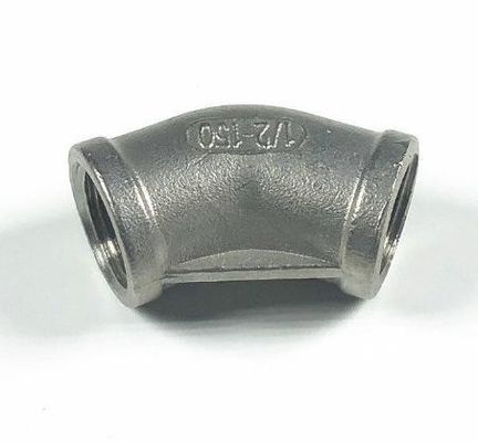 Apoyo OEM personalizado para el acero inoxidable 201 304 de 45 grados de codo de ajuste de tubería femenina