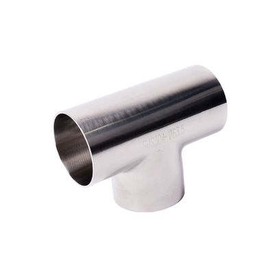 Acero inoxidable 304/316L Superficie de pulido Saldado sanitario Tee igual para la industria cervecera