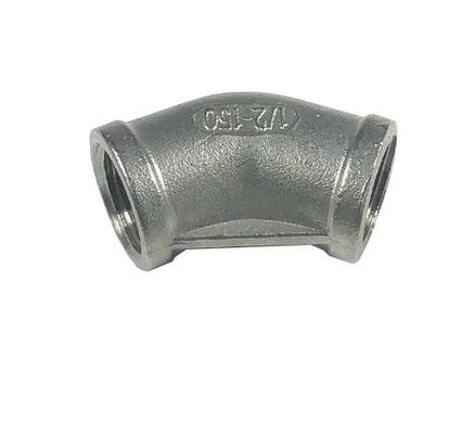 Apoyo OEM personalizado para el acero inoxidable 201 304 de 45 grados de codo de ajuste de tubería femenina