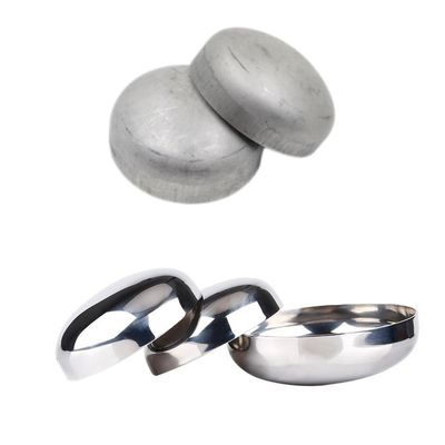 Séptico SS304/SS316 Saldado Oval Cap de la cabeza de acero inoxidable Esférica del extremo de la tapa del tubo de ajuste