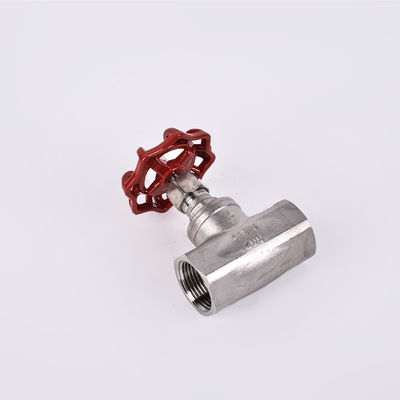 Control de NPT de acero inoxidable DN15-80 Plata Actuador de fundición manual de tipo B Globo/válvula de parada