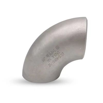 Conexión de soldadura de tubos de plata WZ SS304 316 CF8 Sch 40 90 grados punzonado codo
