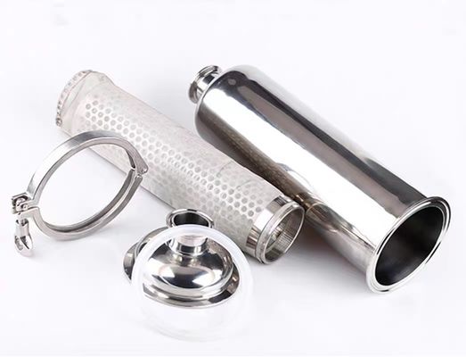 Filtro de cartucho microporous de grado alimenticio igual WZ SS304 SS316L con extremos de abrazadera DIN 3A SMS