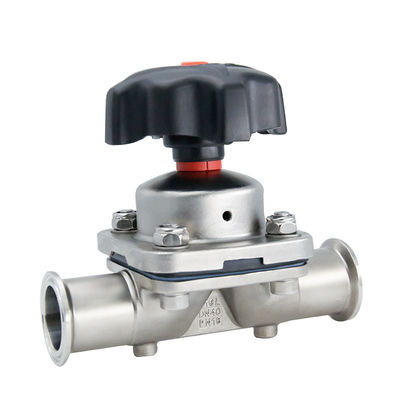 DN8-DN50 Valva de diafragma compuesta de acero inoxidable 316L DIN para productos farmacéuticos