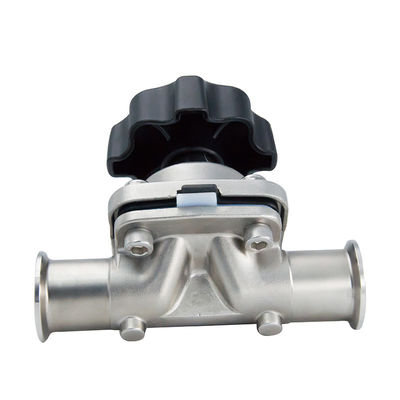 DN8-DN50 Valva de diafragma compuesta de acero inoxidable 316L DIN para productos farmacéuticos