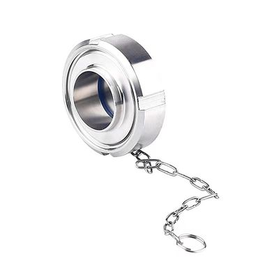 WZ SMS sanitario Union Blind Nut con cadena DIN 3A SMS Código general de cabeza cilíndrica