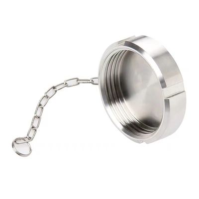 WZ SMS sanitario Union Blind Nut con cadena DIN 3A SMS Código general de cabeza cilíndrica