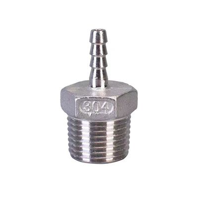 SS316 SS304 Conector de ajuste de tubería de acero inoxidable fundición NPT BSPT manguera hexagonal pezón