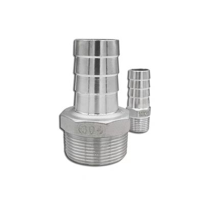 SS316 SS304 Conector de ajuste de tubería de acero inoxidable fundición NPT BSPT manguera hexagonal pezón