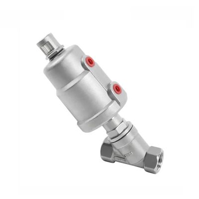 Control DN15 1/2 pulgadas de acero inoxidable neumático de agua vapor de control de ángulo de la válvula de asiento