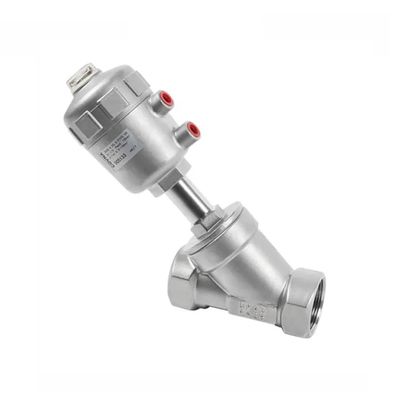 Control DN15 1/2 pulgadas de acero inoxidable neumático de agua vapor de control de ángulo de la válvula de asiento