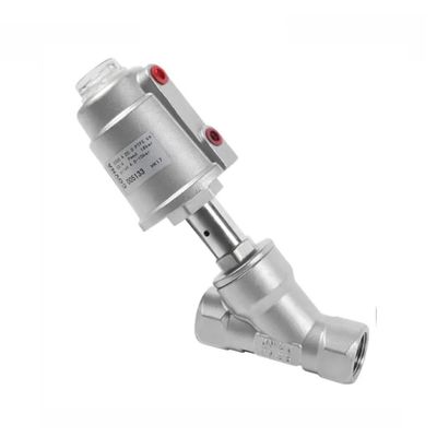 Control DN15 1/2 pulgadas de acero inoxidable neumático de agua vapor de control de ángulo de la válvula de asiento