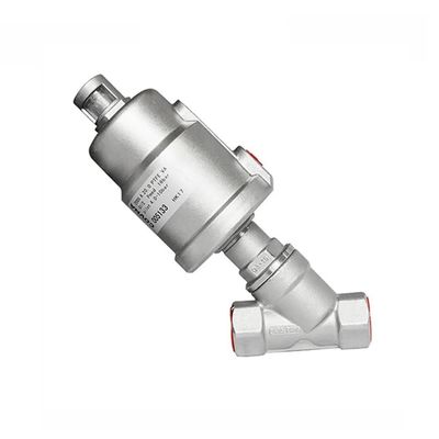 Control DN15 1/2 pulgadas de acero inoxidable neumático de agua vapor de control de ángulo de la válvula de asiento
