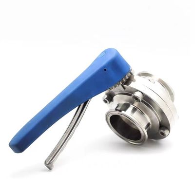 Necesidades personalizadas ODM de acero inoxidable 304 31Tri Clamp Clover DIN 3A SMS Las válvulas de mariposa