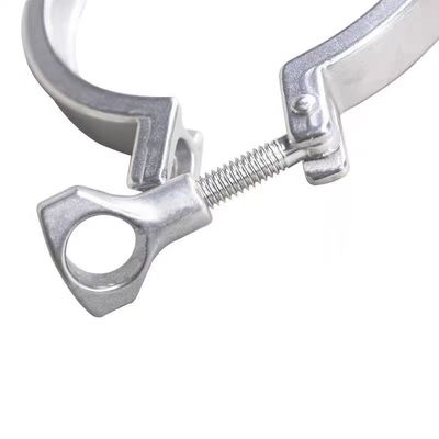WZ Sanitario Tri Clamp Acero inoxidable 304 316 de fundición Flanca de la fibra de acero tubo de doble pin Clamp 1/8"-4