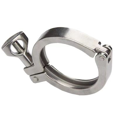 WZ Sanitario Tri Clamp Acero inoxidable 304 316 de fundición Flanca de la fibra de acero tubo de doble pin Clamp 1/8"-4