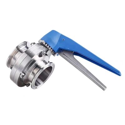 Necesidades personalizadas ODM de acero inoxidable 304 31Tri Clamp Clover DIN 3A SMS Las válvulas de mariposa