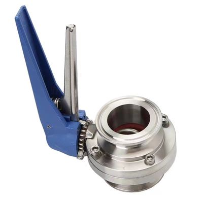 Necesidades personalizadas ODM de acero inoxidable 304 31Tri Clamp Clover DIN 3A SMS Las válvulas de mariposa