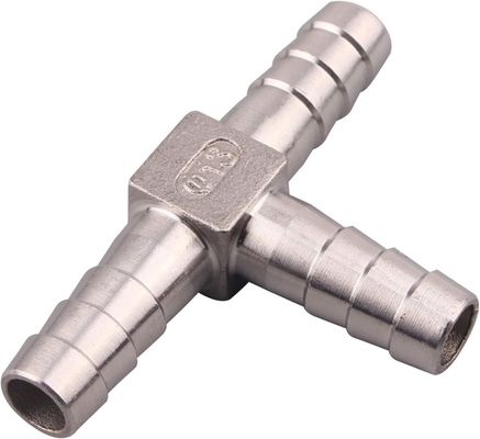 Mujer manguera de acero inoxidable Barb 3 Way Tee forma T con púas 1/2 pulgada Union Home Brew Fitting