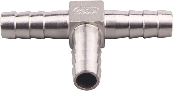 Mujer manguera de acero inoxidable Barb 3 Way Tee forma T con púas 1/2 pulgada Union Home Brew Fitting