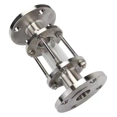 WZ acero inoxidable 304 316 Vidrio de visión de tubería conectado con brida para sistemas a presión