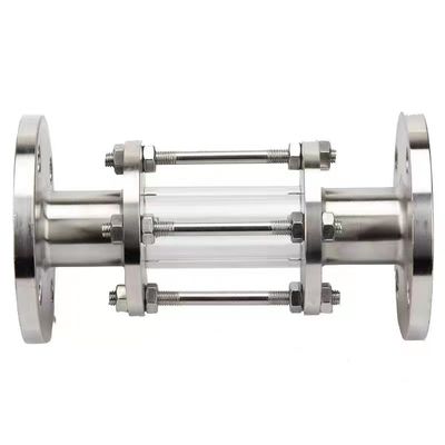 WZ acero inoxidable 304 316 Vidrio de visión de tubería conectado con brida para sistemas a presión