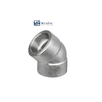 Acero inoxidable 304 316 316L 45 grados enchufe soldado codo 3000 6000 9000