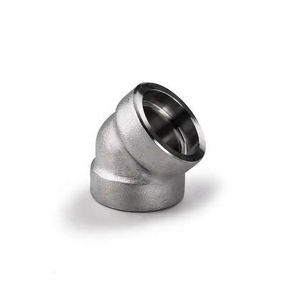 Acero inoxidable 304 316 316L 45 grados enchufe soldado codo 3000 6000 9000