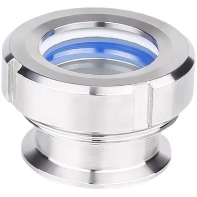 WZ Sanitario SS304 316 Conexión de soldadura Vidor redondo de vidrio con brida de acero inoxidable