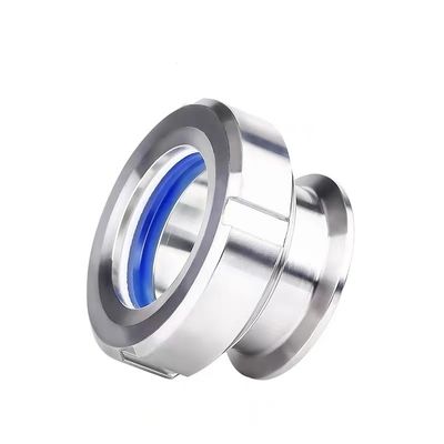 WZ Sanitario SS304 316 Conexión de soldadura Vidor redondo de vidrio con brida de acero inoxidable