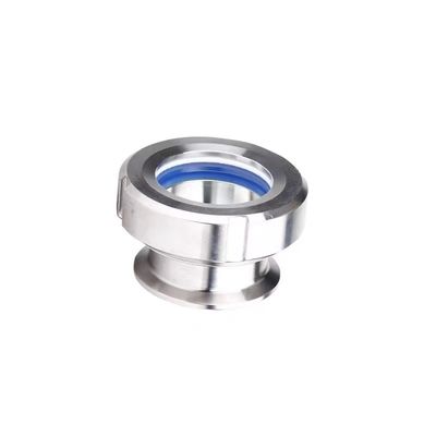 WZ Sanitario SS304 316 Conexión de soldadura Vidor redondo de vidrio con brida de acero inoxidable