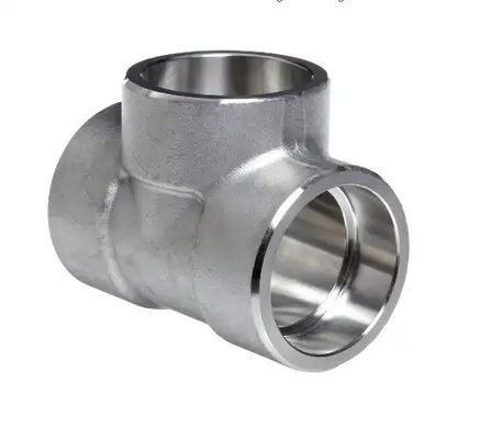 1&quot; DN25 acero inoxidable forjado enchufe de soldadura Tee SW Pipe Fitting 304 316 316L