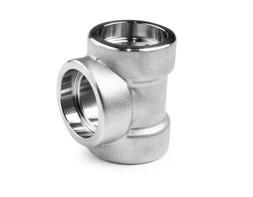 1&quot; DN25 acero inoxidable forjado enchufe de soldadura Tee SW Pipe Fitting 304 316 316L