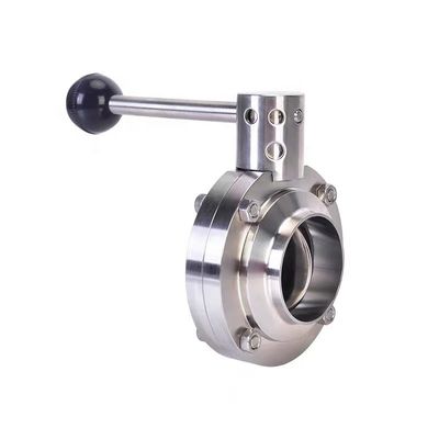 304 316 Válvula de mariposa de acero inoxidable con tecnología y diseño de fundición de plata