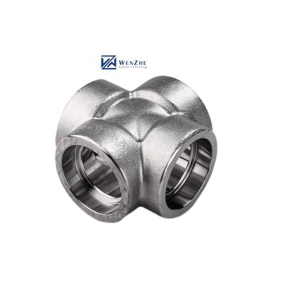 Acero inoxidable de plata 304 316 316L 2000lb 3000lb 6000lb B16.11 Cruz de soldadura con enchufe