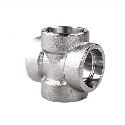 Acero inoxidable de plata 304 316 316L 2000lb 3000lb 6000lb B16.11 Cruz de soldadura con enchufe