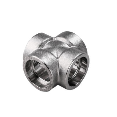 Acero inoxidable de plata 304 316 316L 2000lb 3000lb 6000lb B16.11 Cruz de soldadura con enchufe